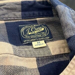 J crew men’s plaid button down